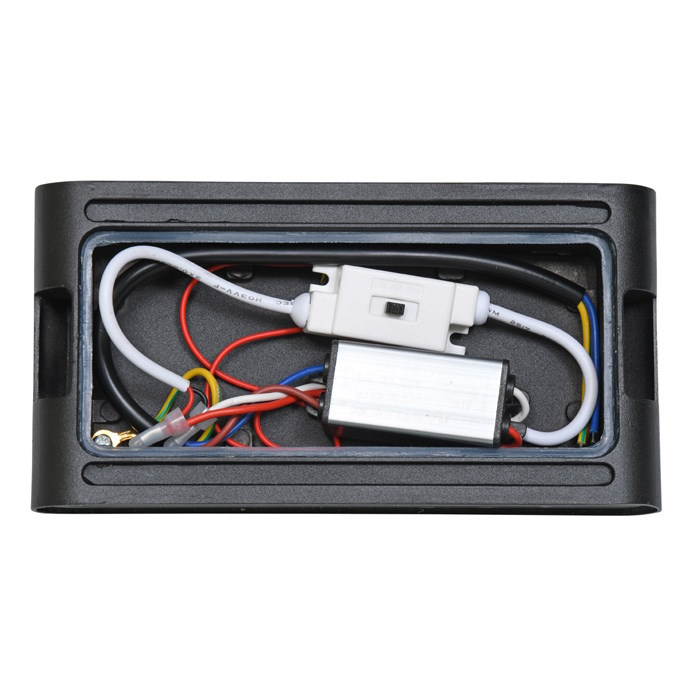 LED fasádne svietidlo s nastaviteľnou teplotou farby 2x6W čierne