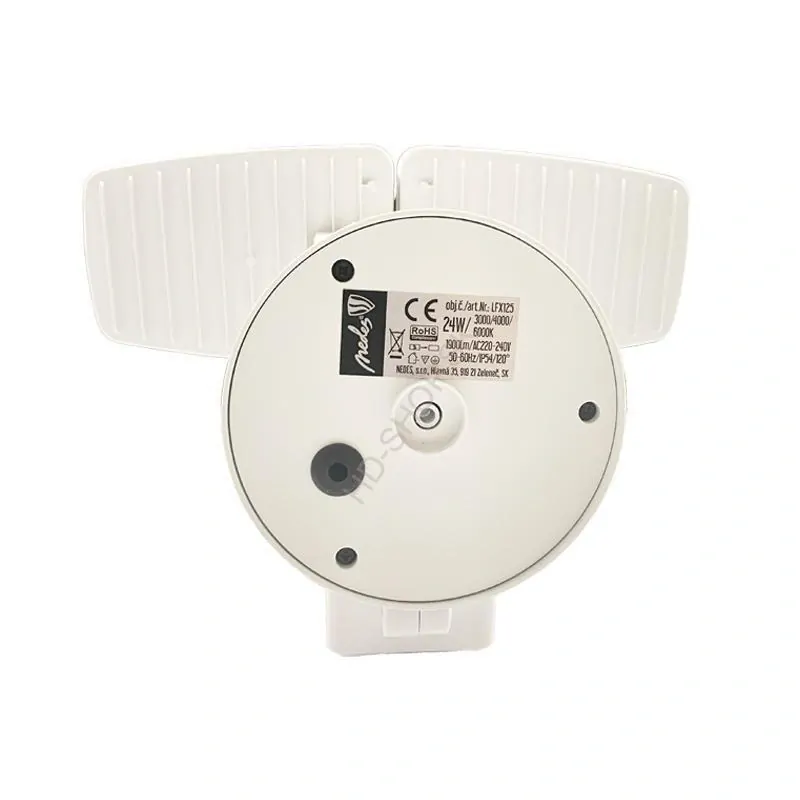 Vonkajší biely LED reflektor s PIR senzorom 24W / 3000K / 4000K / 6000K