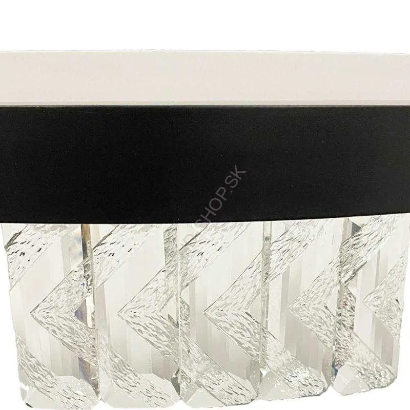 LED luxusné závesné krištáľové svietidlo s diaľkovým ovládačom 90W - TA2300/B
