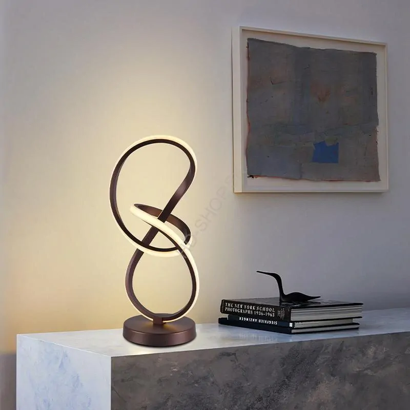 LED dizajnová stolová lampa 28W