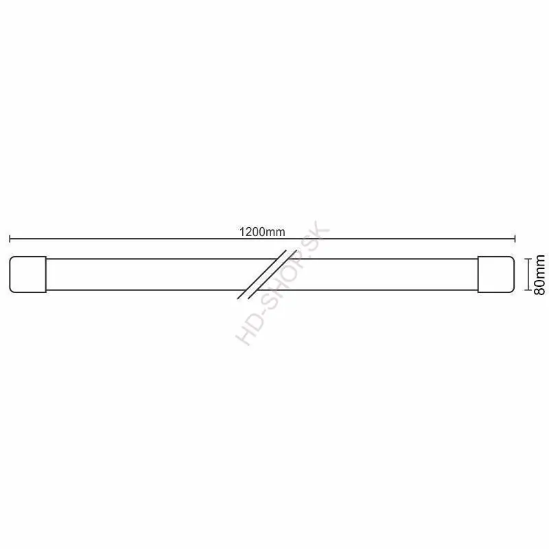 LED stmievateľné lineárne svietidlo s WiFi 40W, 3000-6500K