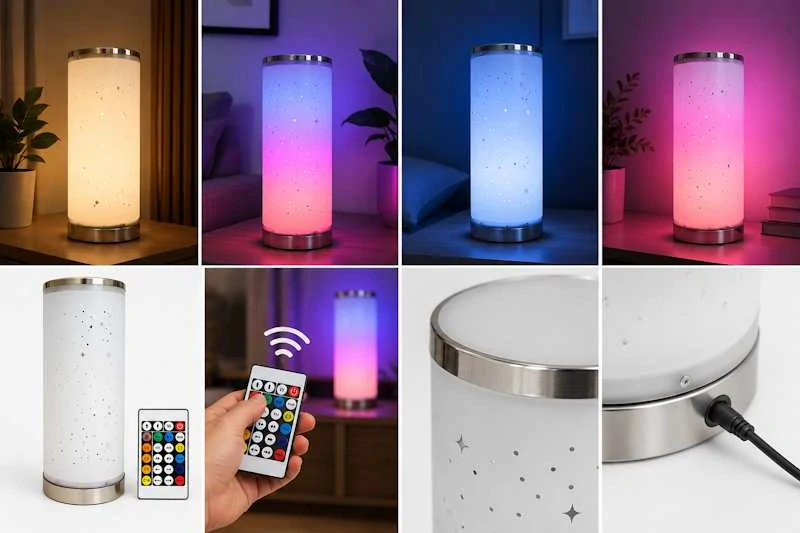 LED stojacia lampa s diaľkovým ovládačom 5W / RGB+WW