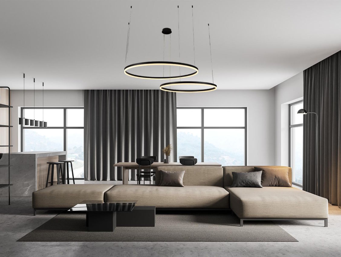 LED závesné svietidlo + diaľkový ovládač 100W