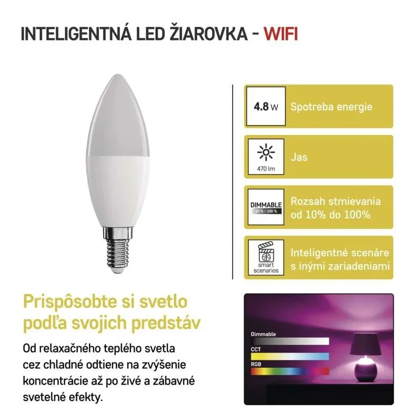 Skupinovanie GoSmart žiaroviek do svetelných scén a párty synchronizácia s hudbou