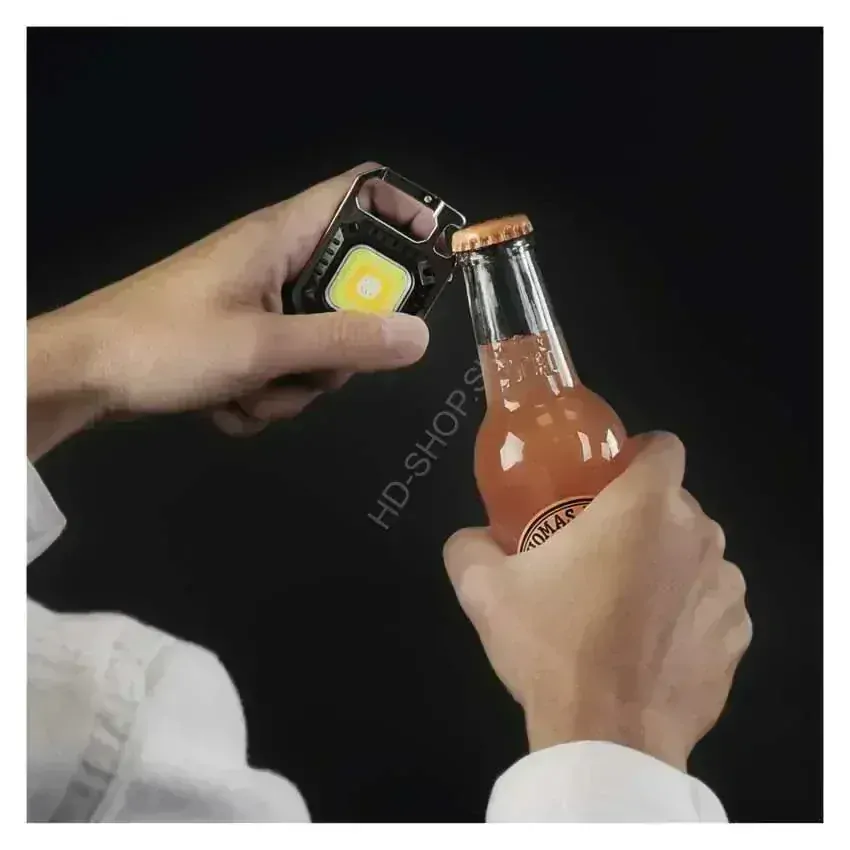 Nabíjacia mini LED baterka - prívesok na kľúče, 750 lm