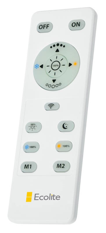 LED svietidlo 25W, 40 cm, IP20, 2100lm, diaľkové ovládanie