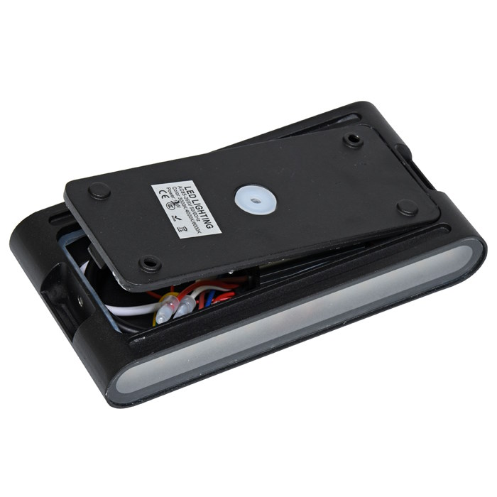 LED fasádne svietidlo s nastaviteľnou teplotou farby 2x6W čierne