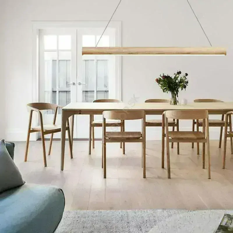 LED závesné svietidlo 26W 4000K masívne drevo