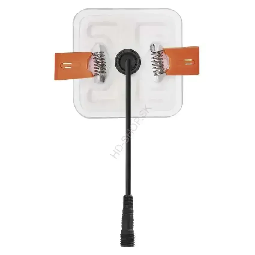 Vodeodolný LED panel VIXXO 185×185, štvorcový vstavaný biely,19W neut.b.,IP65