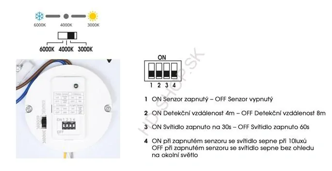 LED CCT stropnica 24W s HF senzorom