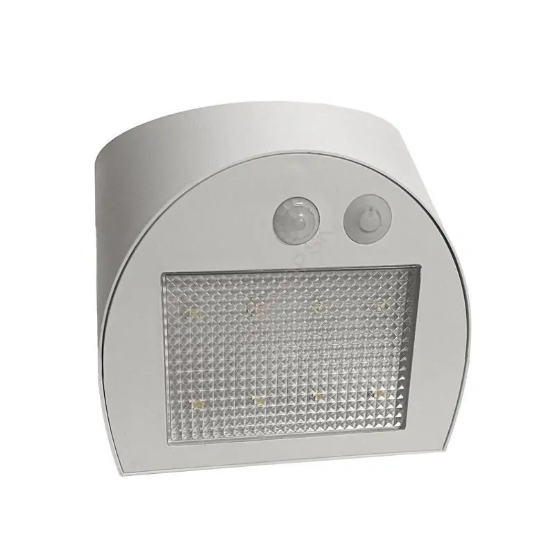 LED biele nástenné solárne svietidlo 3W / 300lm / 3000K / 4000K 