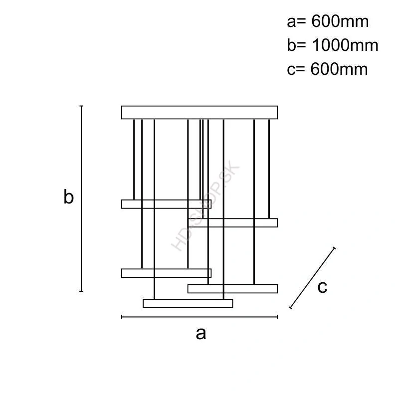 LED závesné svietidlo + diaľkový ovládač 75W