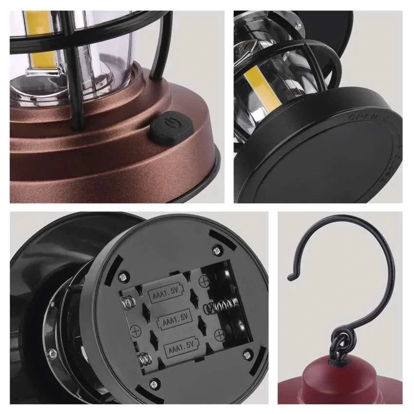 COB LED svietidlo 150 lm, 3× AAA farba bronz