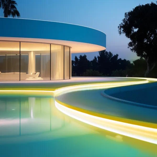 Solárny LED pás, teplá biela s diaľkovým ovládaním, 20 m, IP65