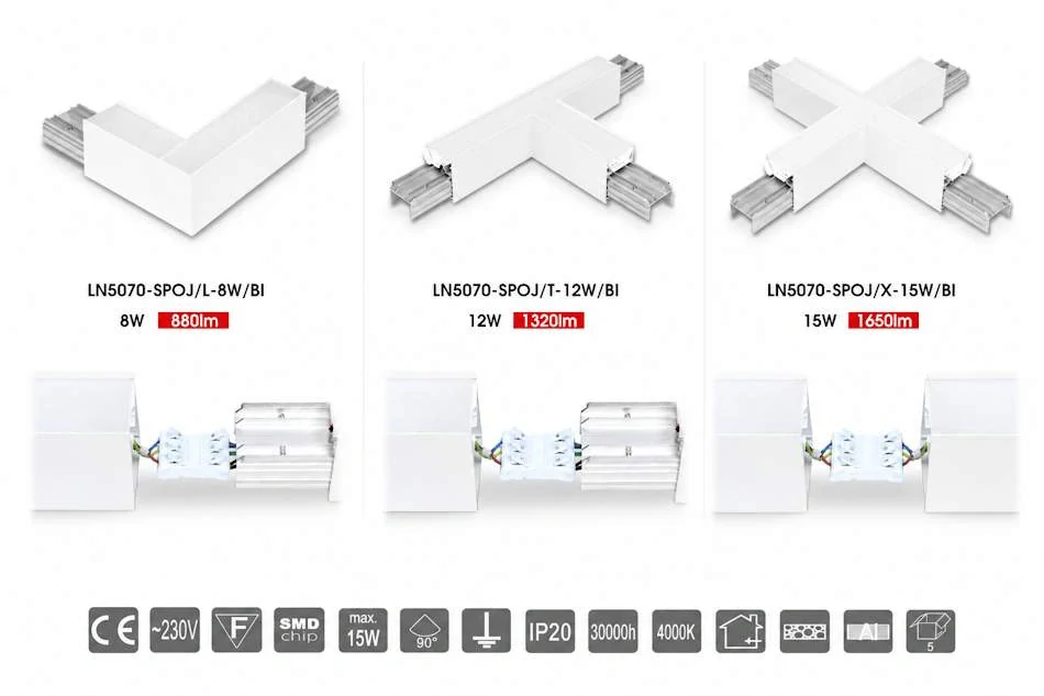 LED lineárne svietidlo DONAR biele