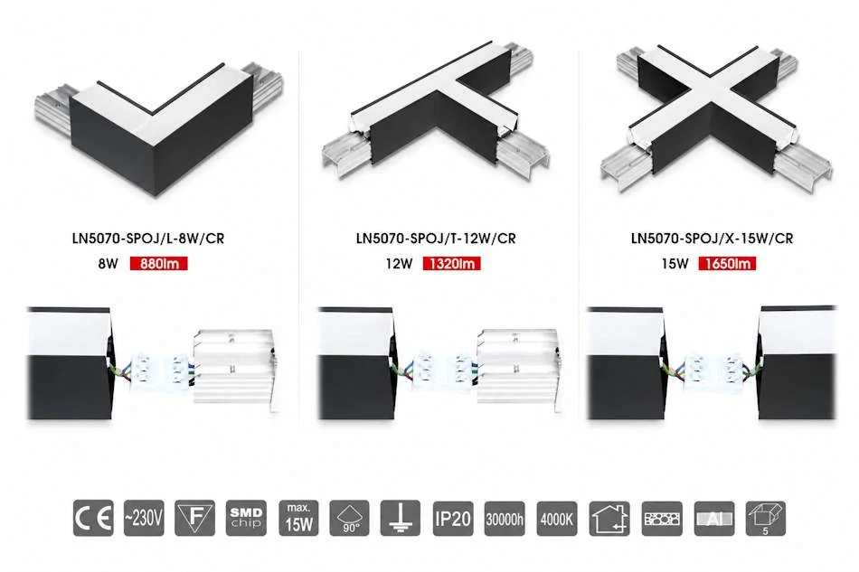 LED lineárne závesné svietidlo DONAR 28W, 120 cm,čierne