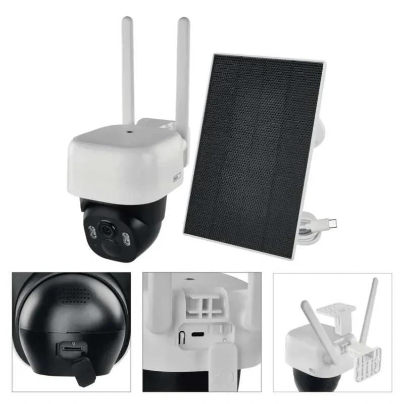 GoSmart Vonkajšia batériová kamera IP-1200 WASP s WiFi a solárnym panelom