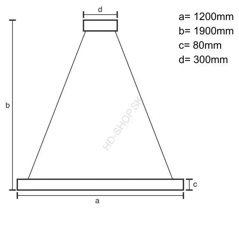 LED závesné svietidlo 22W 4000K masívne drevo