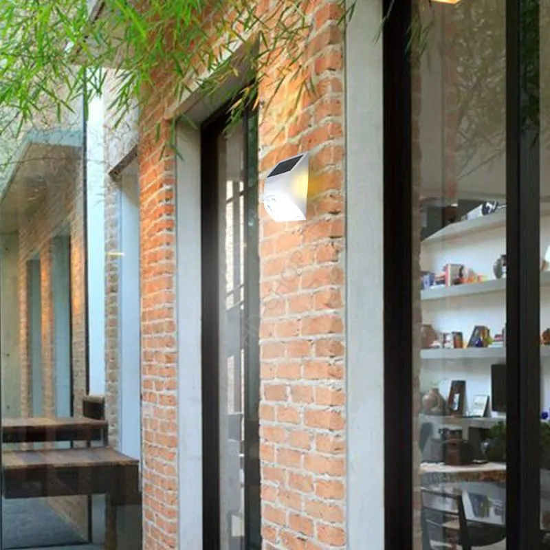 LED biele nástenné solárne svietidlo 3W / 300lm / 3000K / 4000K 