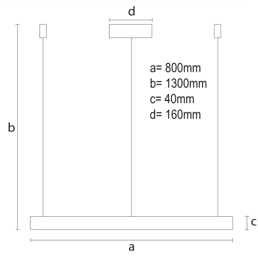 LED závesné svietidlo + diaľkový ovládač 55W