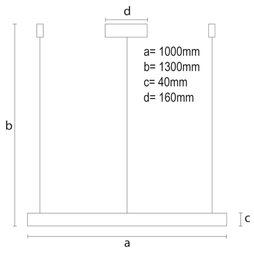 LED závesné svietidlo + diaľkový ovládač 72W