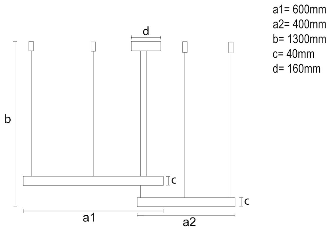 LED závesné svietidlo + diaľkový ovládač 70W
