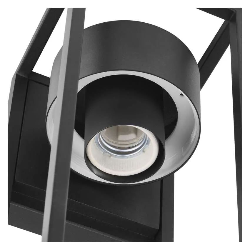 Záhradné nástenné svietidlo TILLIA, antracit, E27, IP44