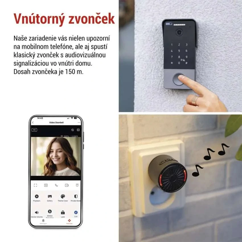 GoSmart videozvonček IP-21PoE