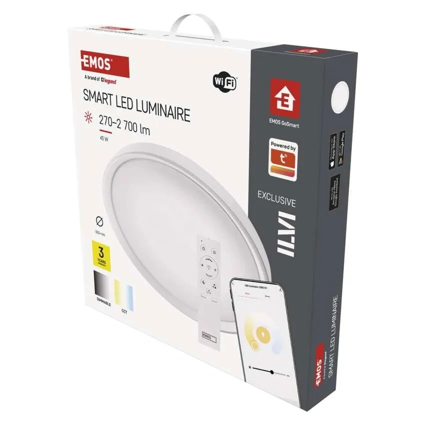 GoSmart ILVI LED svietidlo 45W CCT WiFi, prisadené, kruhové