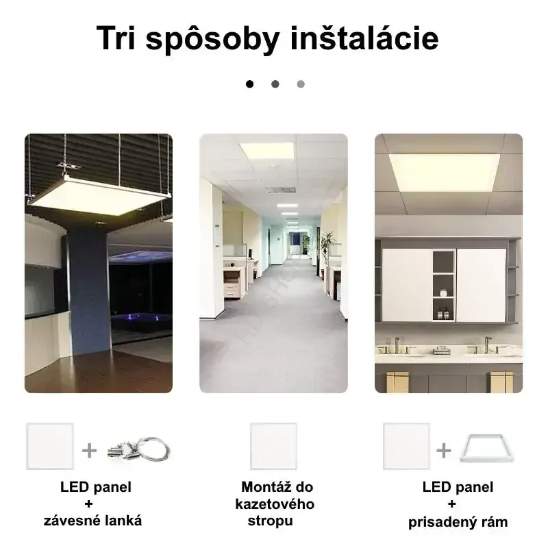 LED panel biely 40W 595x595 denná biela