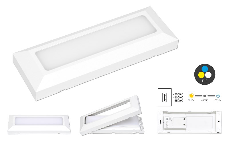 LED fasádne svietidlo RIKO 6W biele