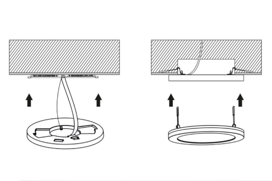 LED kruhový panel s nastaviteľným výkonom 6/12/18W, CCT, biely