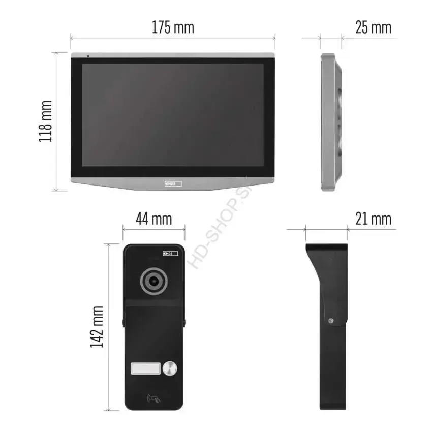 GoSmart Sada domáceho videovrátnika EMOS IP-750A s Wi-Fi