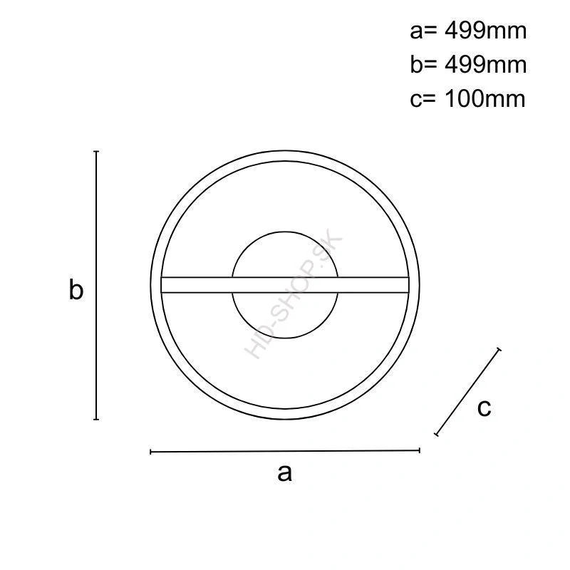 LED svietidlo + diaľkový ovládač 60W