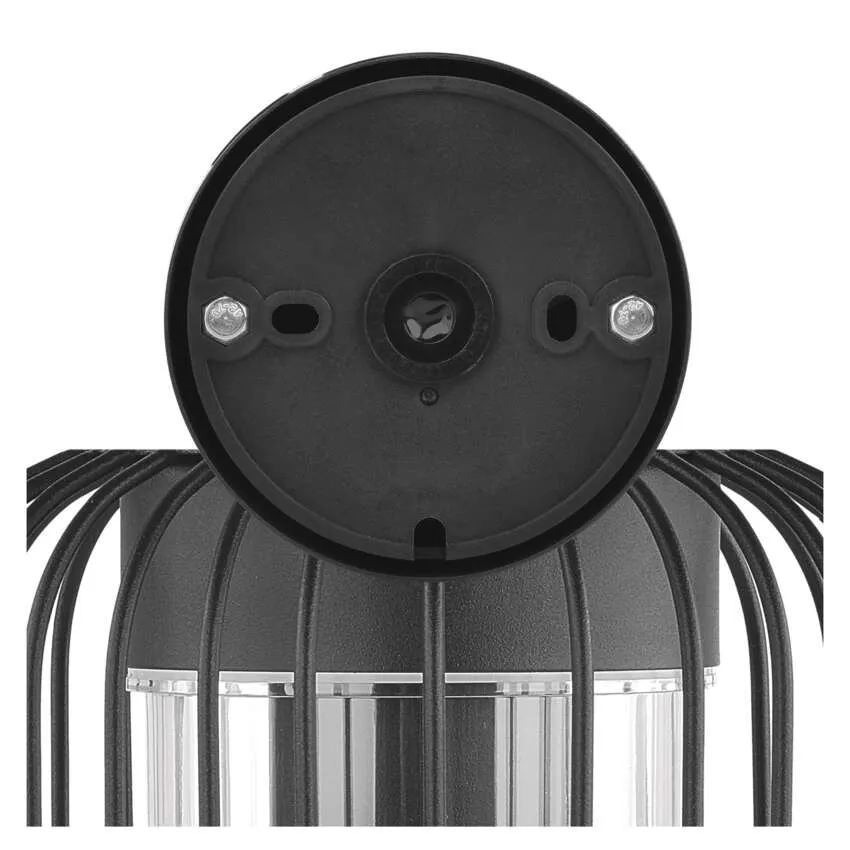 Záhradné nástenné svietidlo SALVIA, antracit, E27, IP44