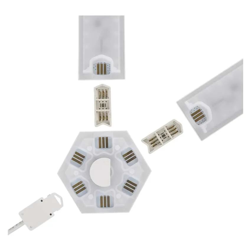 GoSmart LED svietidlo Lines čierne, 9 dielov, 34 W, RGBIC stmievateľné, WiFi