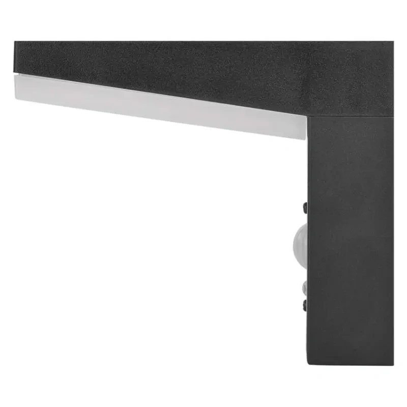 LED solárne nástenné svietidlo VEREA 4,4 W 3000 K IP44 čierne