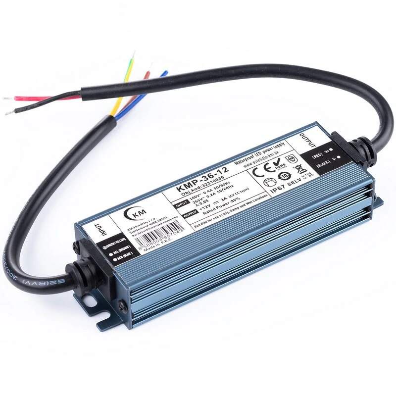Fotografia produktu: Napájací zdroj KMP 12V / 36W IP67 (KMP-36-12)