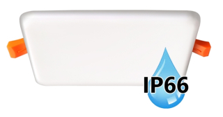 Vodeodolný zapustený LED panel IP66 do kúpeľne 11W