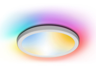 Inteligentné slim stropné svietidlo CCT 22W+RGB 3W 2700K-6500K 