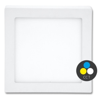 Prisadený LED panel RAFA 2 24V štvorec, 22,5 × 22,5 cm, 18 W, CCT, IP20, biely (LED24V-CSQ-CCT/18W/BI)