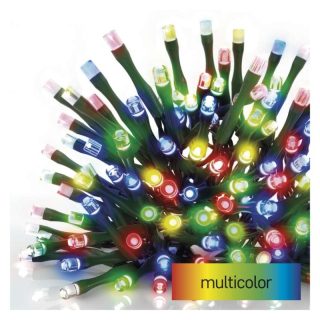 LED vianočná reťaz, 24 m, vonkajšia aj vnútorná, multicolor, programy, časovač