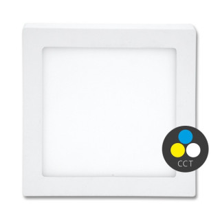 Prisadený LED panel RAFA 2 24V štvorec, 17,5 × 17,5 cm, 12 W, CCT, IP20, biely (LED24V-CSQ-CCT/12W/BI)