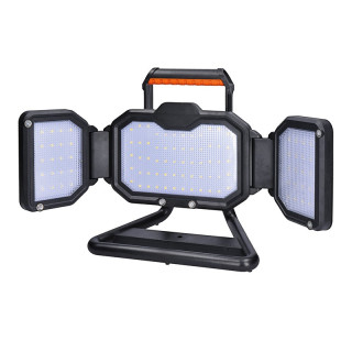 Nabíjací LED reflektor 30 W, 3000 lm, 4000 K, IP54, USB-C (WM-30W-RE)