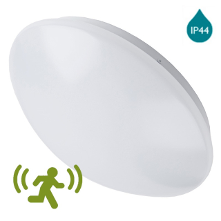LED svietidlo+senzor CLR12W/24SMD/5730/4000K/MS - IP44