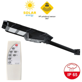 Solárne fasádne senzorové LED svietidlo s DO 600lm