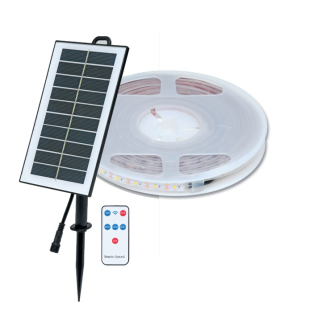 Solárny LED pás s diaľkovým ovládaním 5m