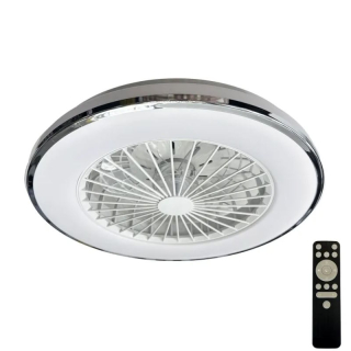 LED Stmievateľné stropné svietidlo s ventilátorom 48W