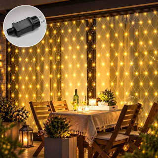 Vianočná LED reťaz "sieť" 3 m x 1,5 m teplá biela
