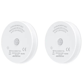 Nočné svietidlo so senzorom nabíjateľné - 2pack